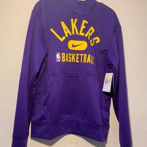 Men's Los Angeles Lakers Nike Purple Performance Practice Pullover Hoodie